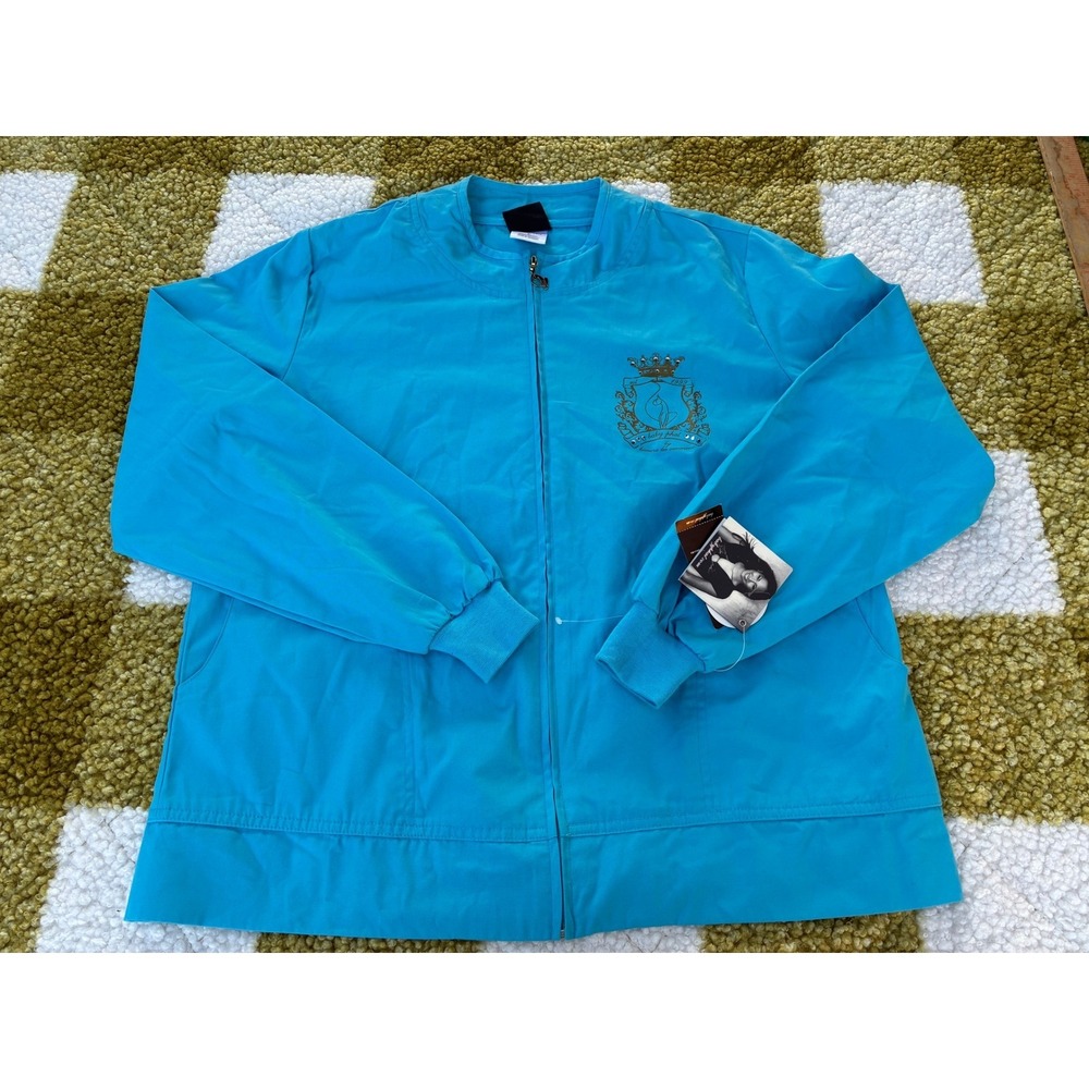 Baby Phat By Kimora Lee Simmons Blue Crest Logo Zip Up Jacket Size L